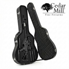 Discreet Hard Shell Guitar Gun Case Customizable Foam Lockable Firearm Storage