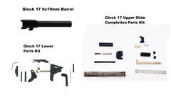 For Glock 17 Gen 3 9mm Barrel + Upper Slide Completion Kit + Lower Parts Kit G17