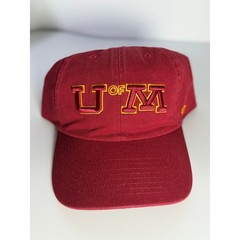 ’47 University of Minnesota U of M Adjustable Dad Hat Maroon Gold OSFM