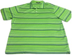 Nike Dri Fit Tiger Woods Collection 2XL Green Golf Polo Short Sleeve Shirt