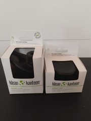 Lot Of 2 Klean Kanteen Carry Loop + Sport Cap Black Dishwasher-Safe BPA-Free New