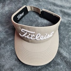 Titleist FJ FootJoy Visor OS Beige Hat Adjustable Golf Cap