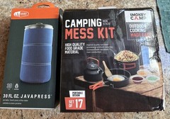 GSI Outdoors French Press Coffee 30 fl. oz. JavaPress & 17 Pc Smokey Camp Kit