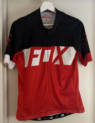 Fox Racing Race Short Sleeve Cycle Jersey Men’s Size Med Red Black