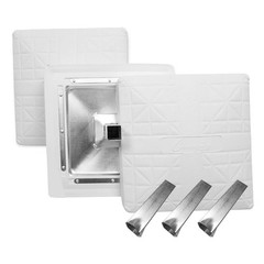 Baseball Base Set Heavy Duty Anchored White Stanchion Champion Sports