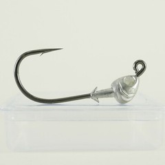 (25 Pack) FISH HEAD JIGHEAD – 1/4 oz – Mustad 2x Strong Wide Gap 4/0 Hook 