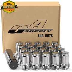 1/2-20 Spline Lug Nuts Set 20 Pack Key 60 Degree Conical Seat 35mm
