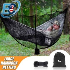 Portable Camping Hammock Bug & Mosquito Net Cover Mesh Netting Cover Easy Setup