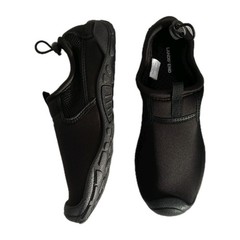 Lands End Classic Slip On Water Shoe Size 7 Women’s Solid Black Swim Outdoors