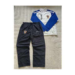 Nike Croatia / HNS Tracksuit Jacket & Pants White Blue Black Size L Ultra Rare