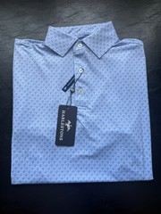 NWT MEN’S HARLESTONS SEA SCALLOP POLO, COLOR: CHAMBRAY, SIZE: 2X-LARGE
