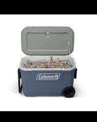 Coleman 316 Series 62QT Hard Chest Wheeled Cooler, Lakeside Blue