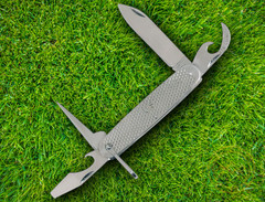 U.S. Army Pocket Knife Multi Tool Stainles Steel Handle 4″ Closed Tools Included