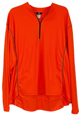 Canari Long Sleeve Cycling Jersey Mens 4XL 1/4 Zip Pockets Hi-Vis Orange