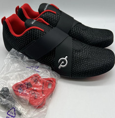 NEW Peloton Altos Cycling Shoes Black Red Cleat Spin BS03-01UB-110 Men’s 11
