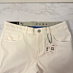 PUMA Jackpot 2.0 Men’s Golf Pants 32×34 Bright White Performance NWT