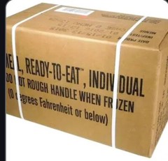U.S. Original Military Case Menu «A» MRE with Menus 1-12