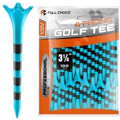 Full Choice100 Pack 3-1/4″ Plastic Golf Tees, 3-1/4″, Blue (100pcs)