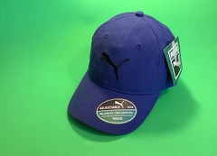 PUMA Youth Adjustable Snapback Hat OSFA ONE SIZE Blue w/Black 100% Cotton NEW