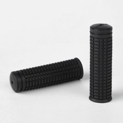 2 PCS Black Pattern 7/8 in Opening Flexible Durable Rubber Bike Grips 4″ Length