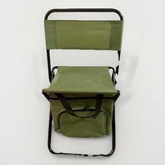 Small 24” Tall Compact Camping Fishing Beach Folding Chair w Accessory Bag