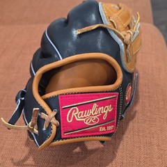 Rawlings HOH PRO207-6 12 1/4in Right Hand Leather Baseball Glove Tan/Black MLB