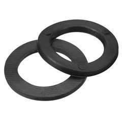 10Pcs Dumbbell Washer 25mm x 35mm x 3mm Flat Rubber Washers