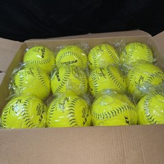 One Dozen Thunder ZN Composite Pro M Softball Balls Optic USSSA New In wrapper