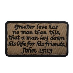 Bible verses Hook and Loop Morale Patch Army Navy USMC Air Force LEO FREE USA SH