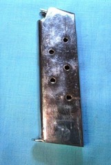 Colt 1911 Government Gold Cup Model 7 round Shiny Chrome Magazine Mag Clip