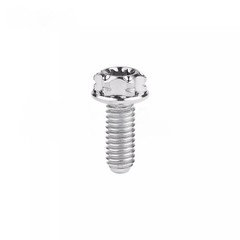 4pcs Titanium Bolt M6x10 15 20 25 30 35 40 45 50mm Flange Torx Head Gr5 Screws