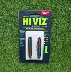HIVIZ Two-In-One Magnetic Shotgun Sight, Narrow Rib, Green/Orange – TO300