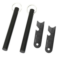 2 PCS Large 5″ Ferrocerium Rod Flint Fire Starter w/ 2PCS Steel Scrapers Camping