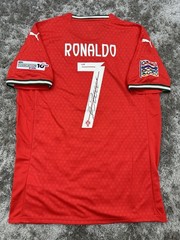 Cristiano Ronaldo Singed Winners Nation Champions Jersey, PSA DNA COA