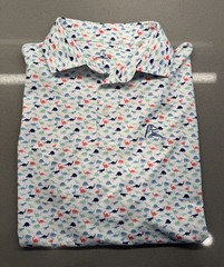 Rhoback Dinosaur The Jurassic Men’s Performance Golf Polo Size Large