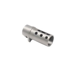 1911 COLT STYLE COM COMPENSATOR, «SLOT & DOT» BARREL BUSHING STYLE – CHROME DLC