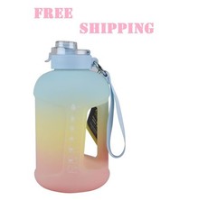 Athletic Works 64Oz Motivational Water Jug, Dual-Function Lid, BPA-Free, Leakpro
