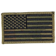 American Flag Patch – OCP Pattern Background – Hook Fastener Tactical Patch