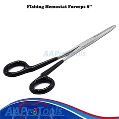 8″ Long Reach Hemostat Straight Forceps Insulated Locking Handles Stainles Steel