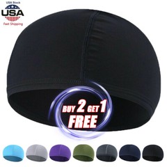 Summer Motorcycle Helmet Liner Skull Cap for Outdoor Riding Breathable Dome Hat