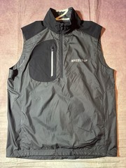 Zero Restriction Mens Small Golf Vest Black Tour Series Full Zip Performance PGA