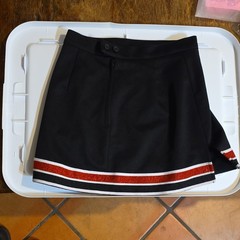 TEAMLEADER Cheerleading Skirt Black Red White Polyester Easy to Clean