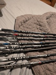 8 Golf Driver shafts.ust mamiya linq m40x.blue,red,white.hzrdus.stiff,regular