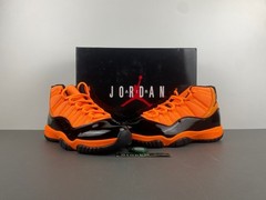NEW MEN Jordan 11 Retro Black Orange CT8012-800, Size US 7-12