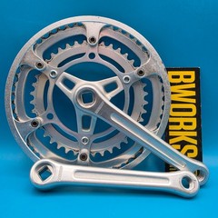 Vintage Stronglight Double Square Taper Crankset 170mm 52/40 Tooth f8