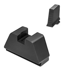 Suppressor Height Sight Set for Glock – Optical , High Black .315″ Serrated F…