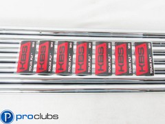 NEW KBS TOUR FLT 120 STIFF FLEX STEEL IRON SHAFTS 4-PW .355 TIP #512254
