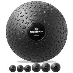 Slam Ball, 10-40 LB – Weighted Medicine Fitness Ball with Easy Grip Tread