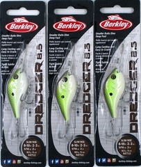 (3) Berkley 2″ Dredger 8.5 Slow Rise 5/16 Oz Deep Dive Crankbaits Irish Gold New