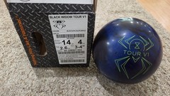 Hammer Black Widow Tour V1 Bowling Ball 1st Quality | 14 Pounds | 3-4″ Pin